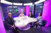 'Brussels, my love?' host Méabh Mc Mahon with Antonios Nestoras, Dorota Bawolek and Jack Schickler 